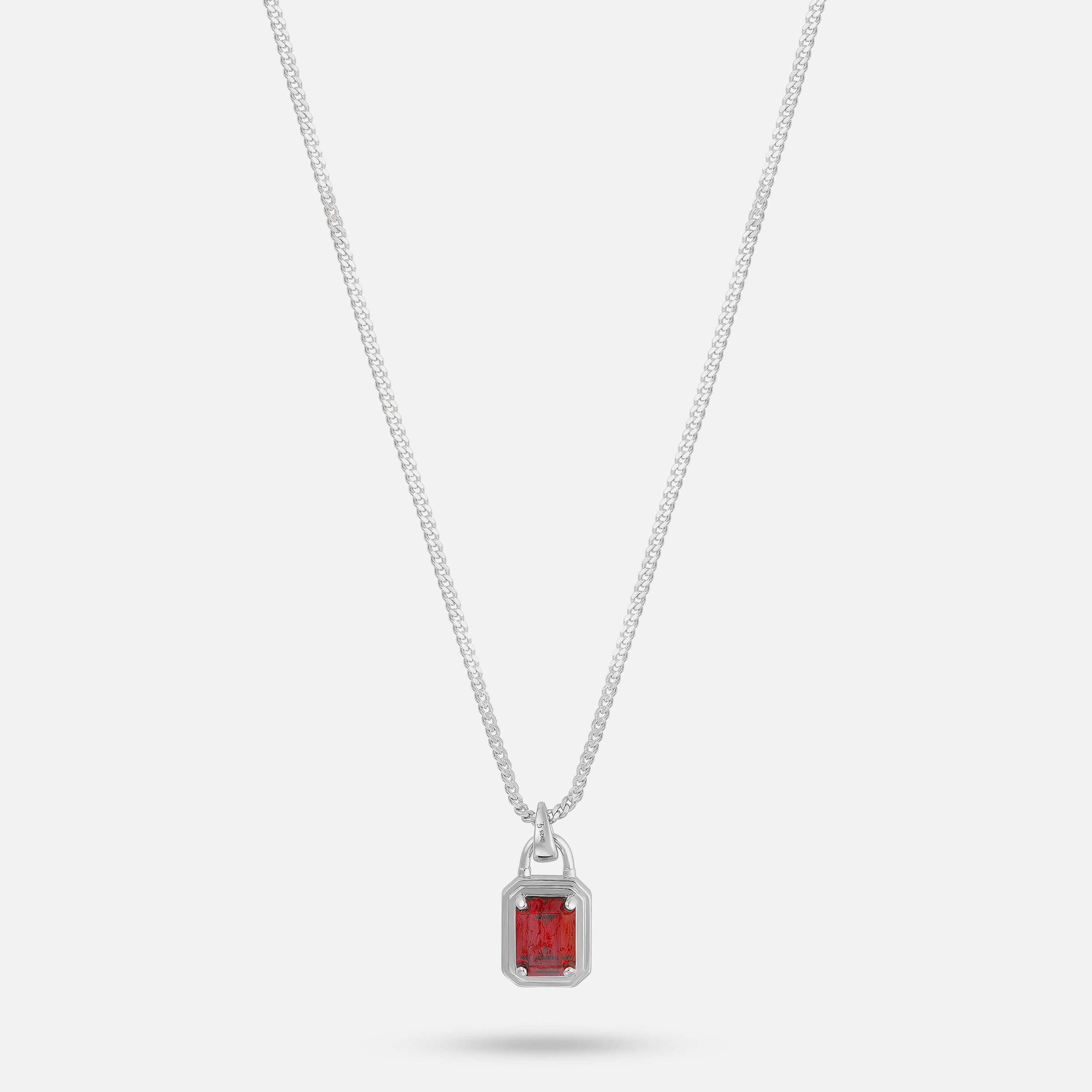 BACKLASH 未使用 SILVER925+RUBY 325-01 Solitaire Necklace - Silver Ruby – COMMONLINES