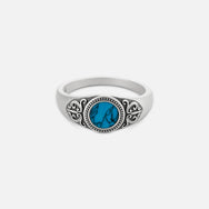 Aquastone Signet - Silver