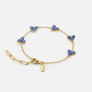 Como Link Bracelet - Gold Sapphire