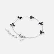 Como Link Bracelet  - Silver Onyx