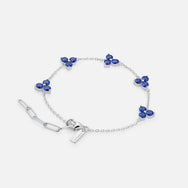 Como Link Bracelet - Silver Sapphire