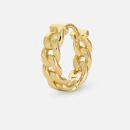 Cuban Link Hoop - Gold