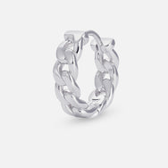 Cuban Link Hoop - Silver