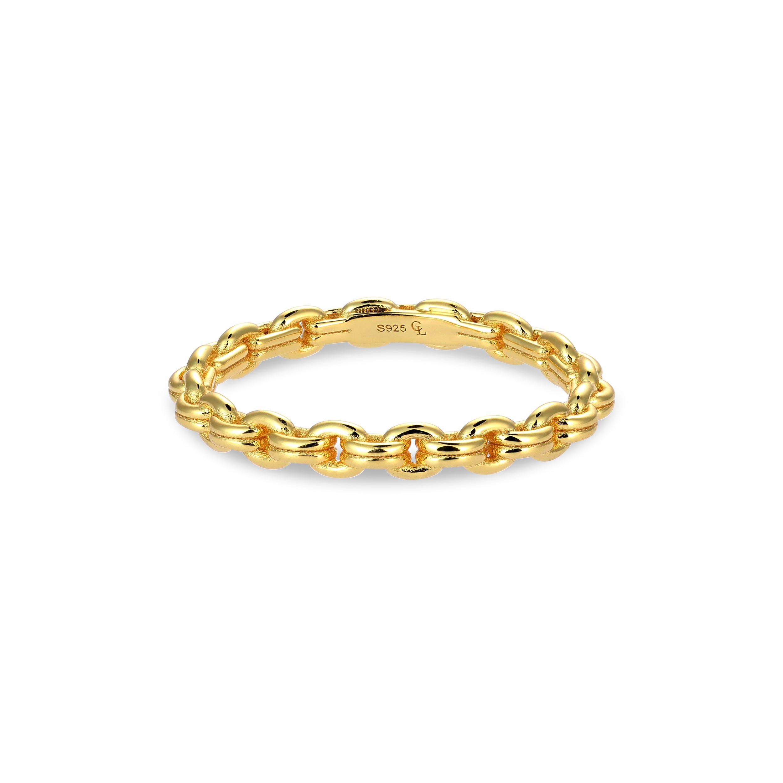 Double Rolo Ring - Gold