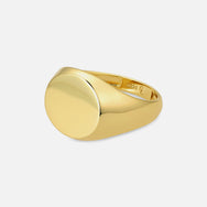 Classic Round Signet - Gold