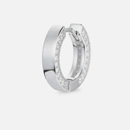 Side Set Hoop - Silver