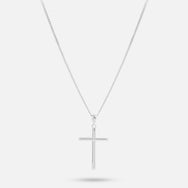 Classic Cross Necklace - Silver