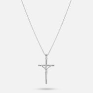 Studded Cross - Silver