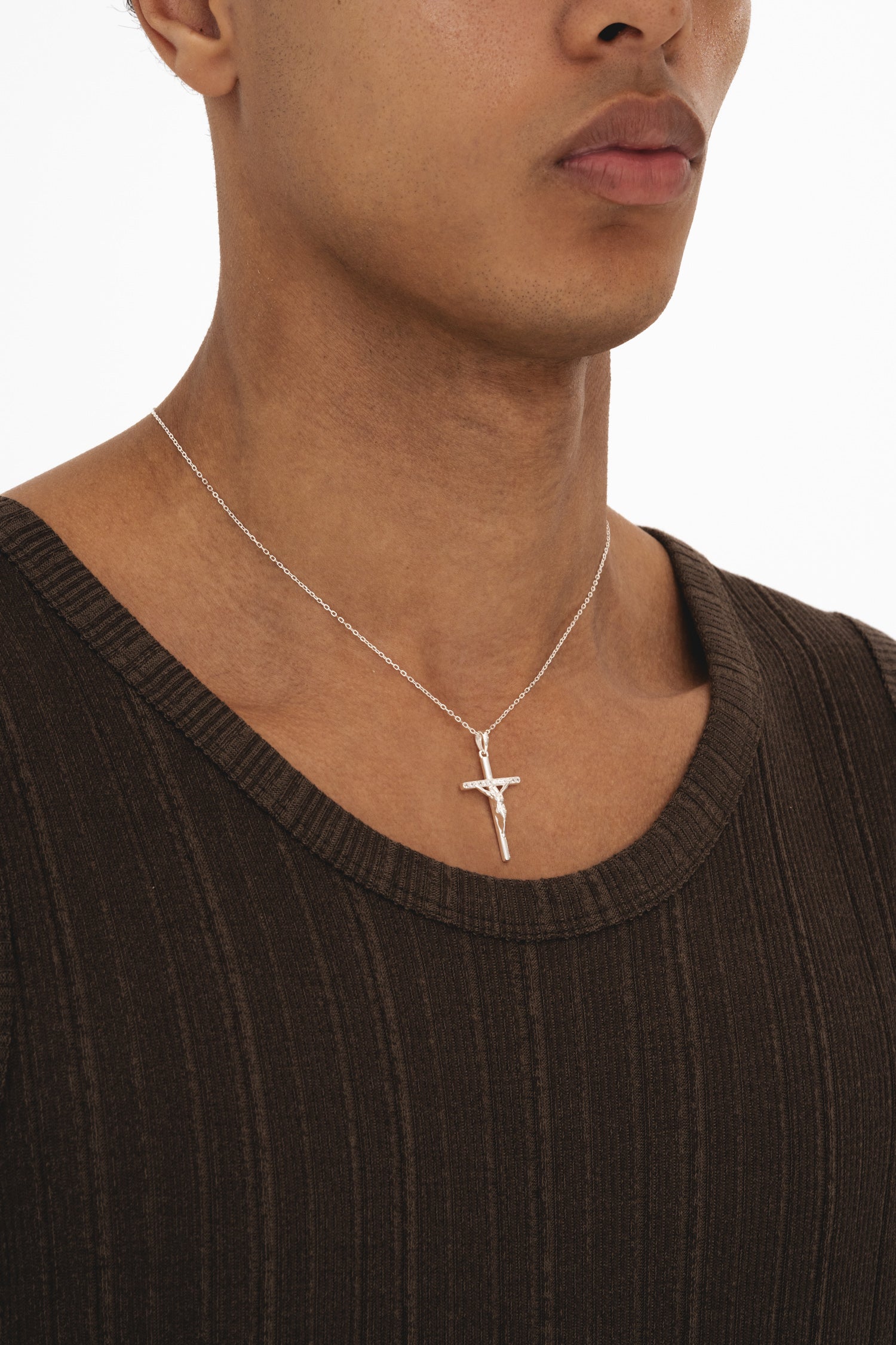 Studded Cross - Silver – COMMONLINES