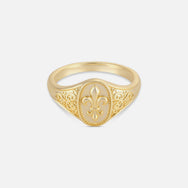Fleur De Lis Signet - Gold