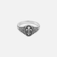 Fleur De Lis Signet - Silver
