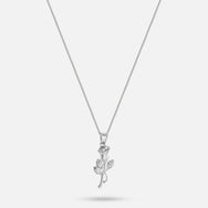 Rose Necklace - Silver