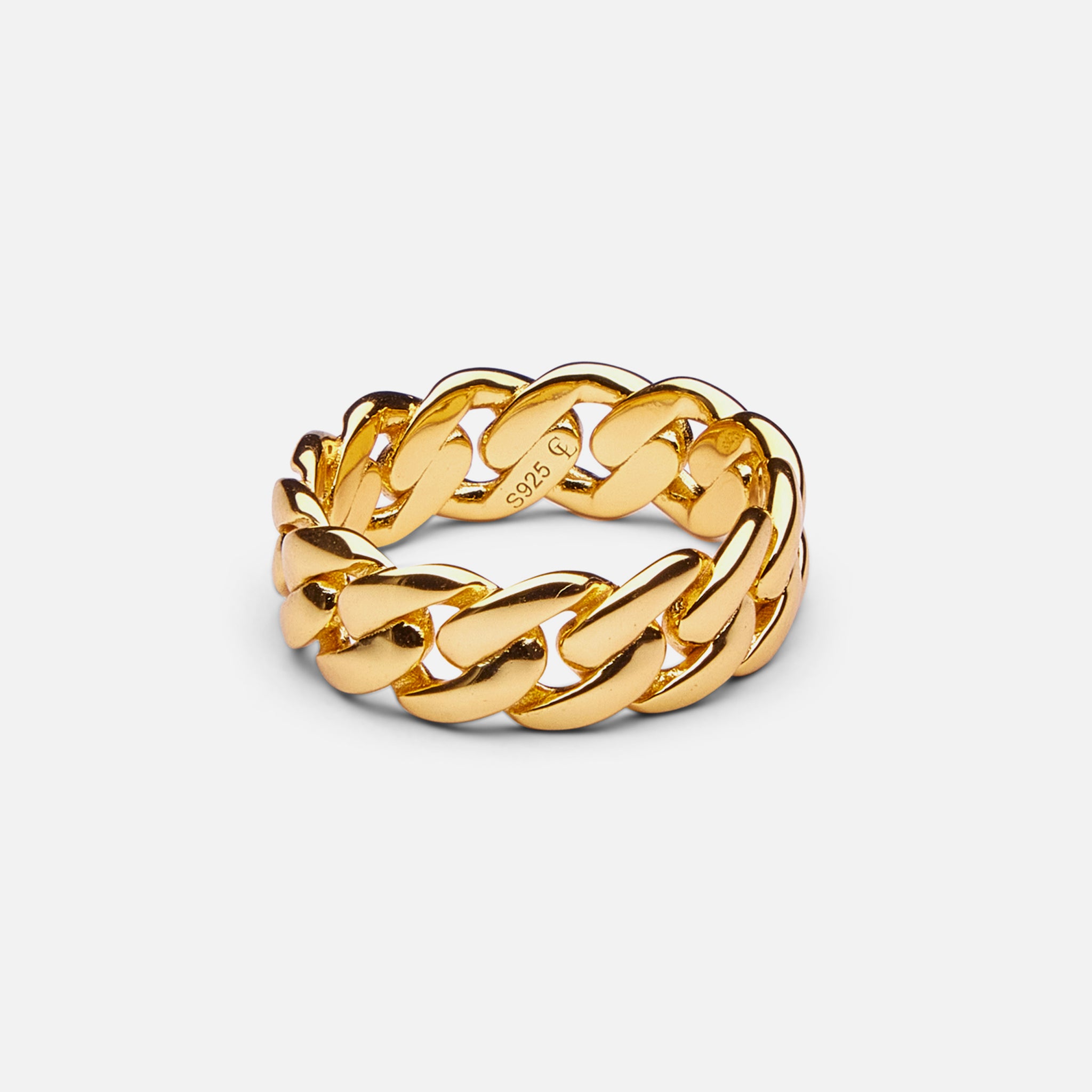 Cuban Link Ring Gold – COMMONLINES