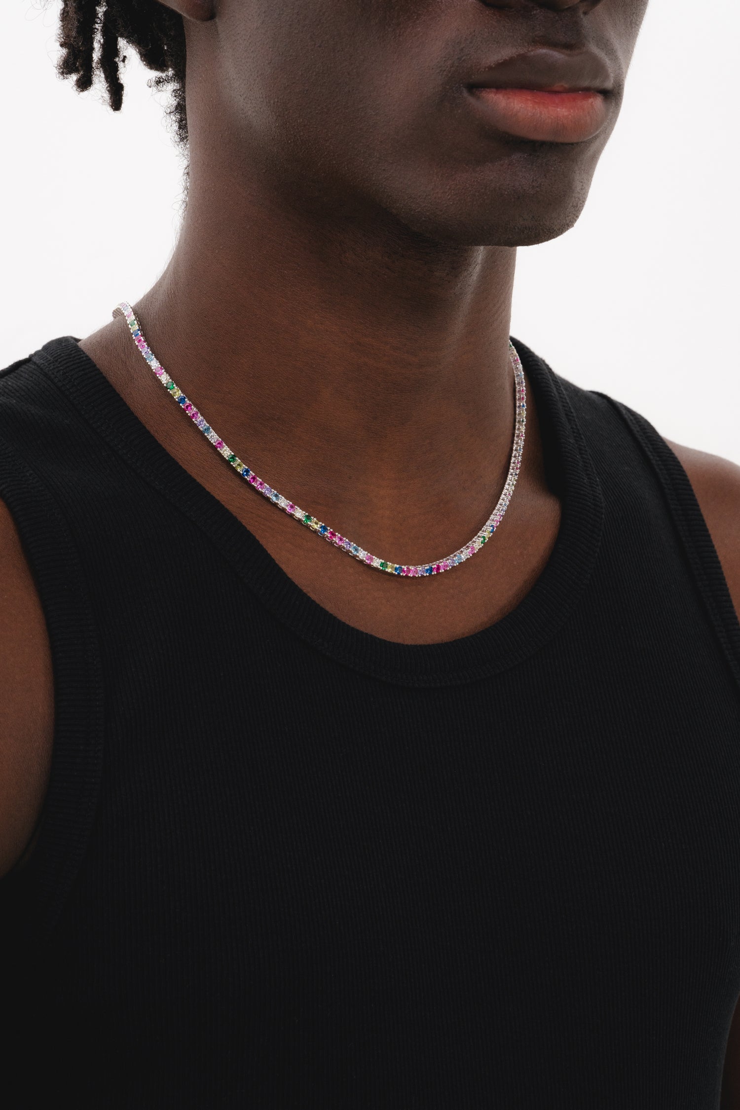 Tennis Necklace - Rainbow