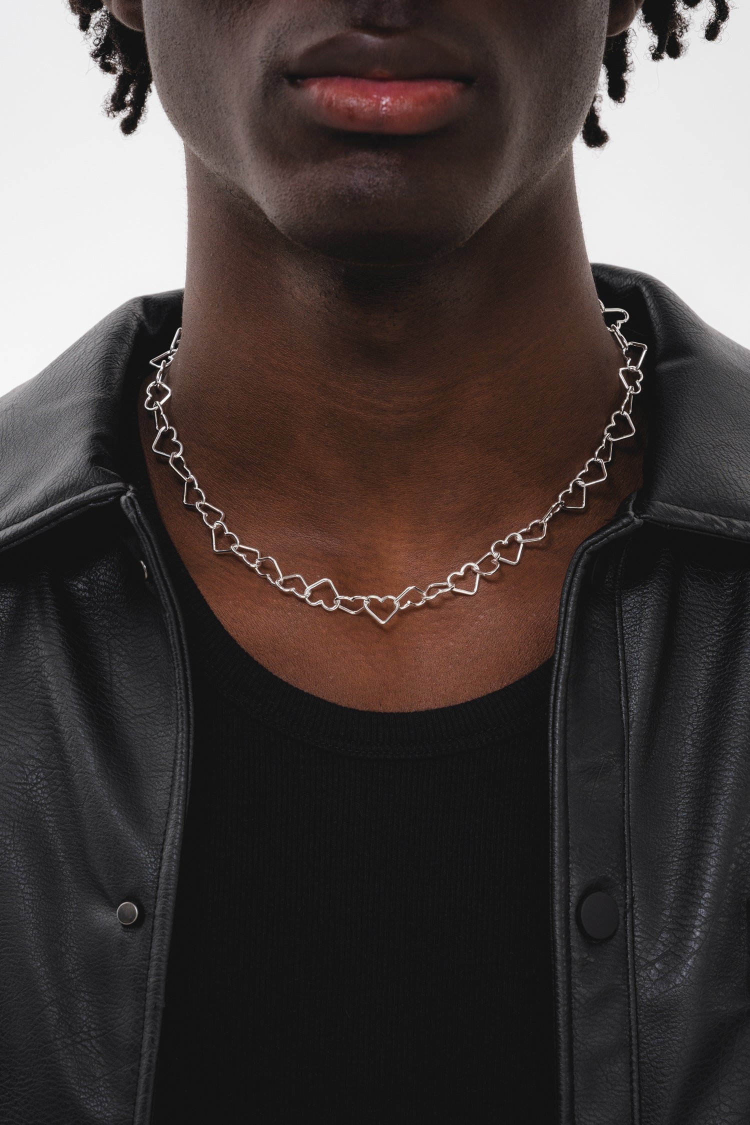 Heart Link Necklace - Silver – COMMONLINES