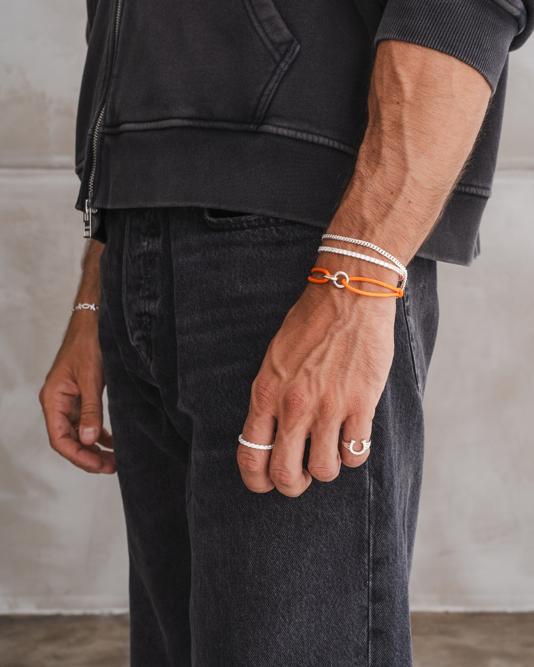 Element Bracelet Silver - Orange – COMMONLINES