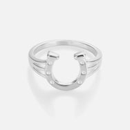 Horse Shoe Ring - Silver