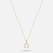 Horse Shoe Pendant - Gold