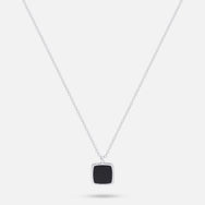 Onyx Pendant - Silver