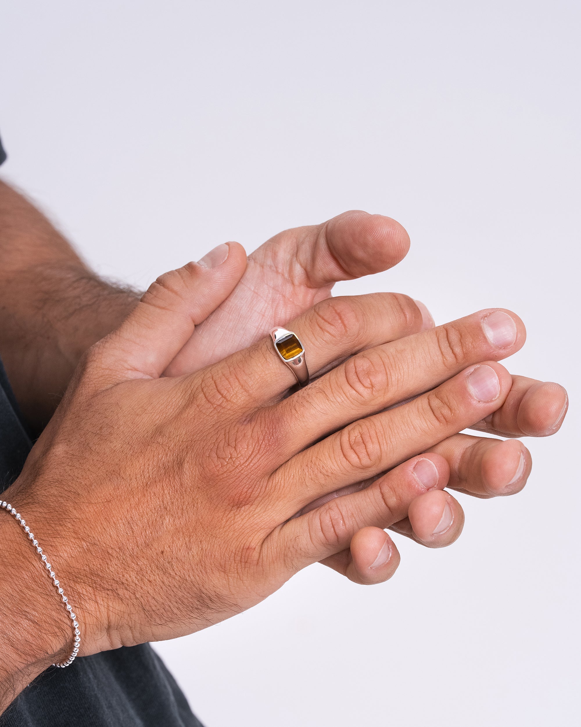 Tiger Eye Ring - Silver – COMMONLINES