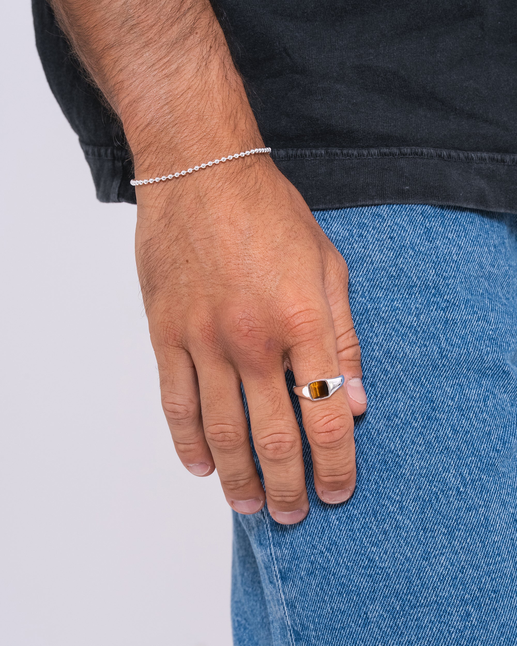 Tiger Eye Ring - Silver – COMMONLINES