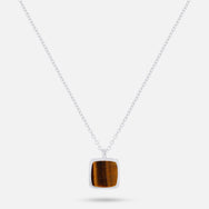Tiger Eye Pendant - Silver
