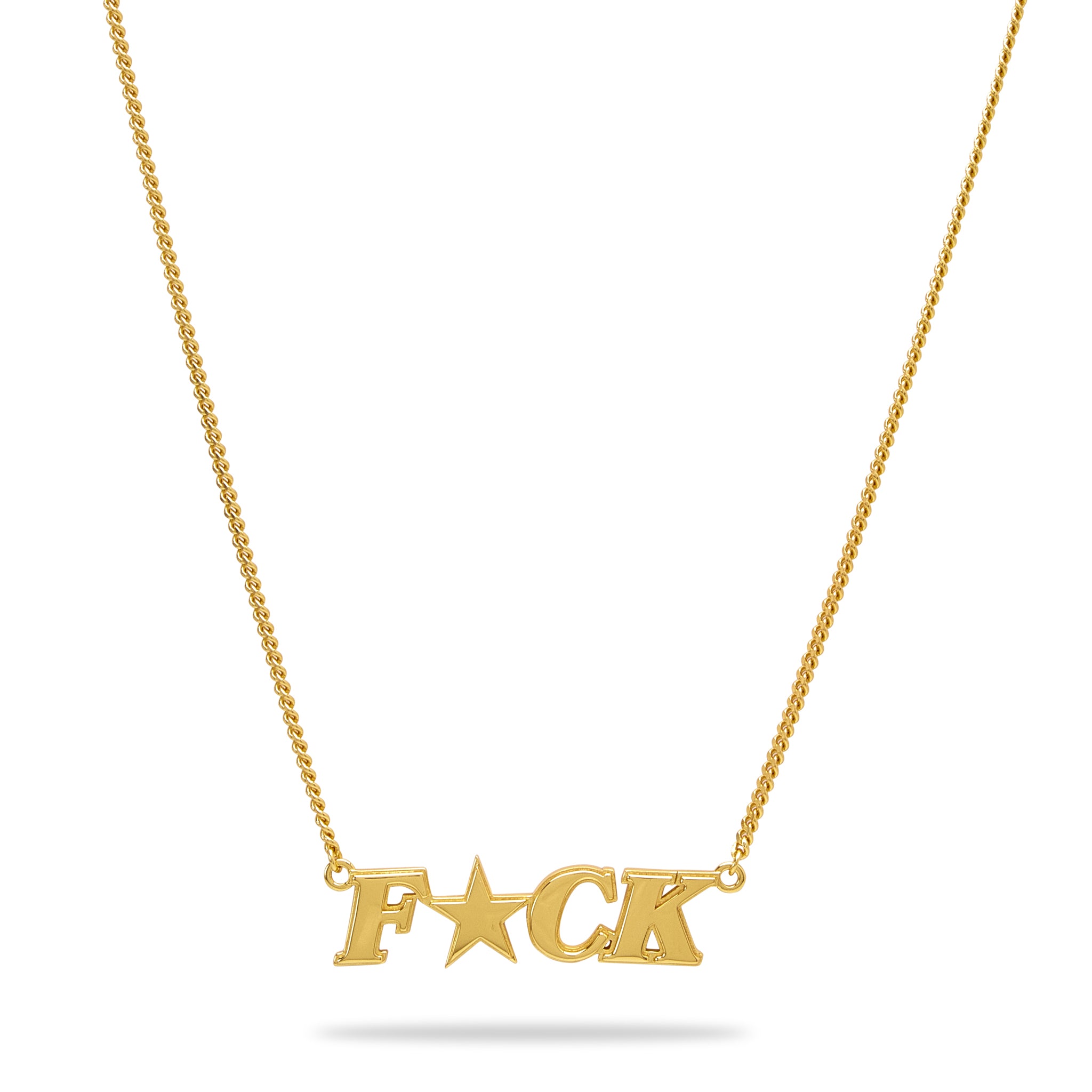 F*CK Necklace - Gold
