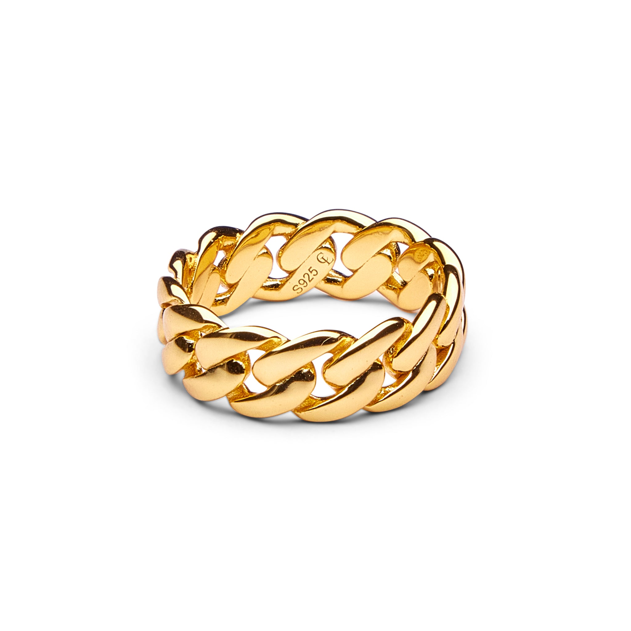 Cuban Link Ring Gold