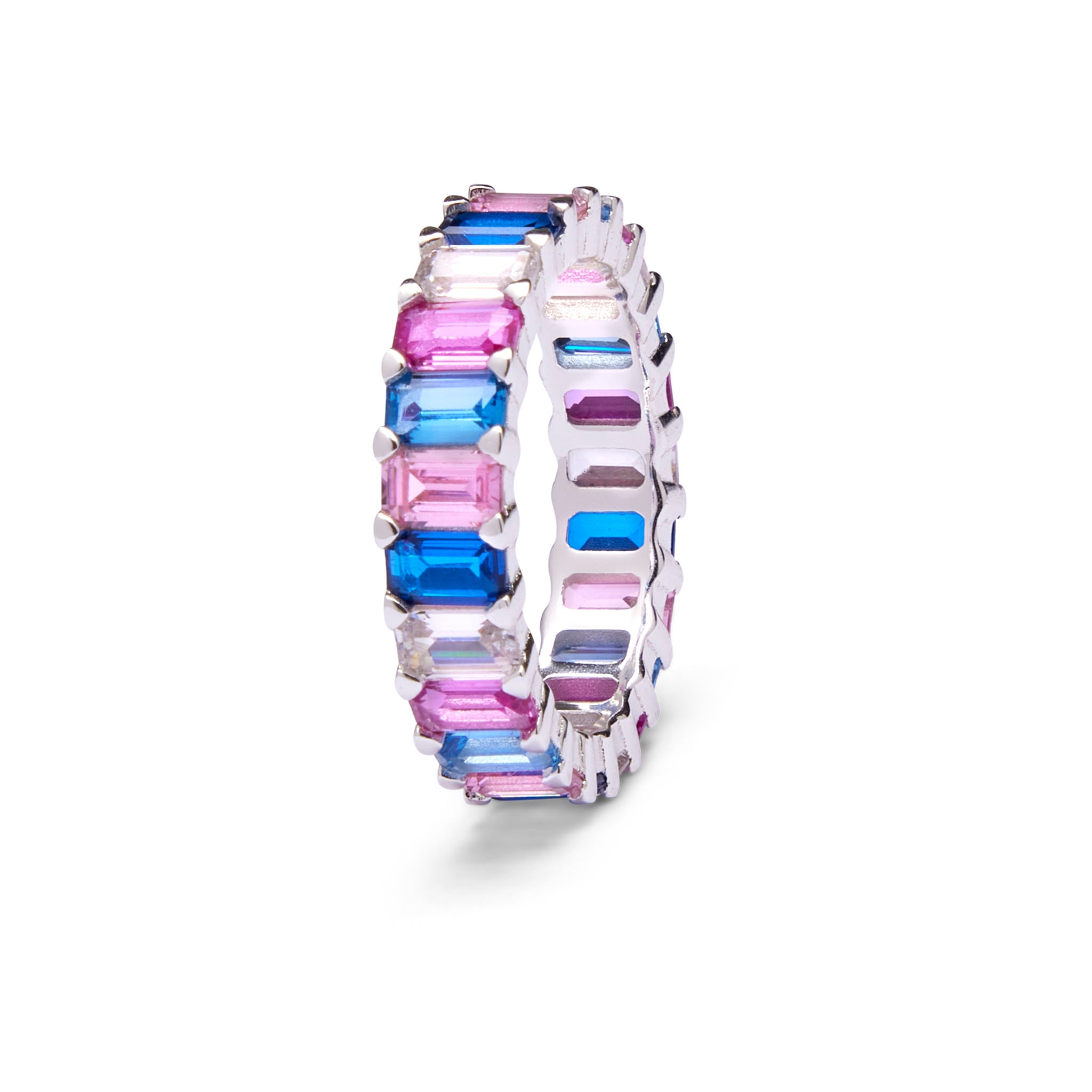 Baguette Eternity Ring - Cotton Candy